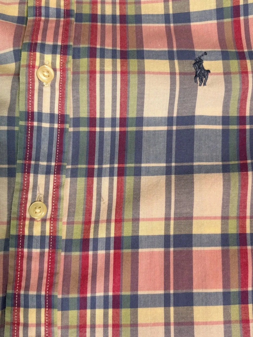 Ralph Lauren Boy’s Long Sleeve Plaid Cotton Button Down Shirt SZ L(14-16)